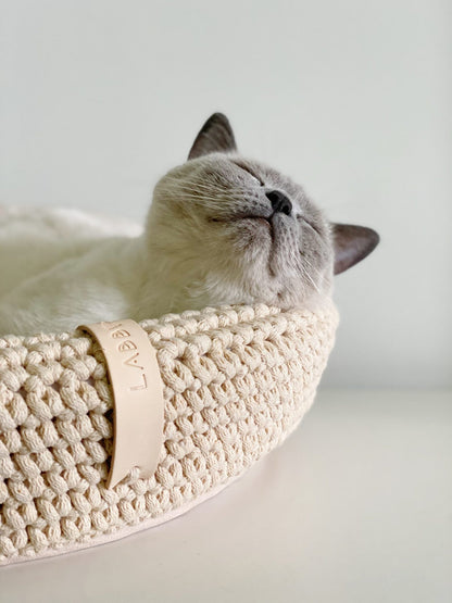 Cat Basket - Beige