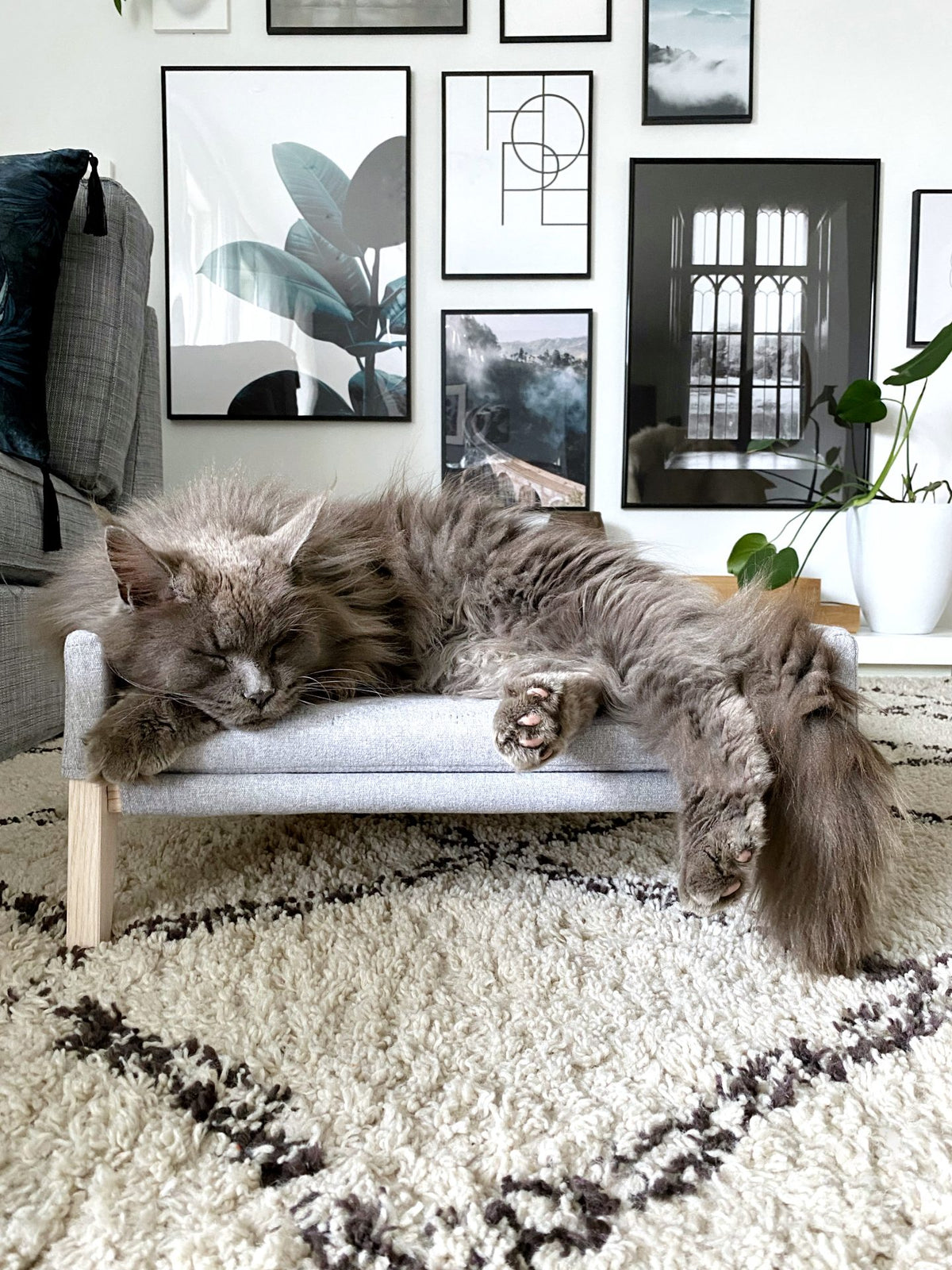Cat Bed - Light Grey